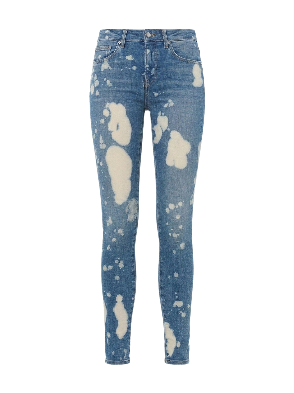 CONTRAST SKINNY W/ LEATHER