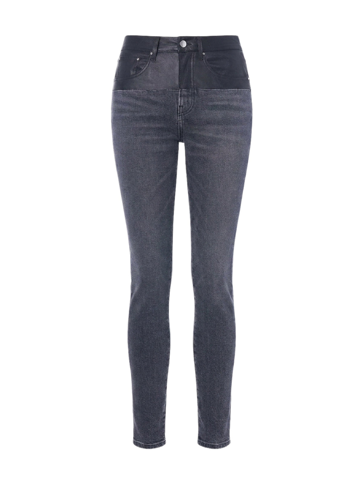 CONTRAST SKINNY W/ LEATHER