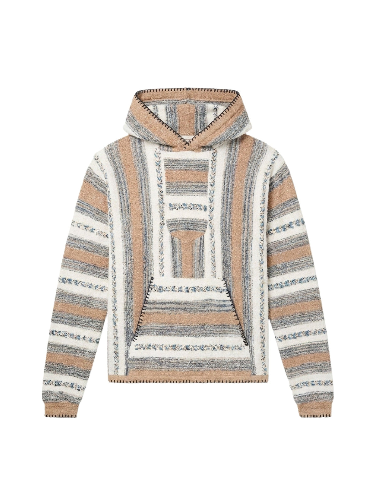 BRAIDED BANDANA STRIPE HOODIE