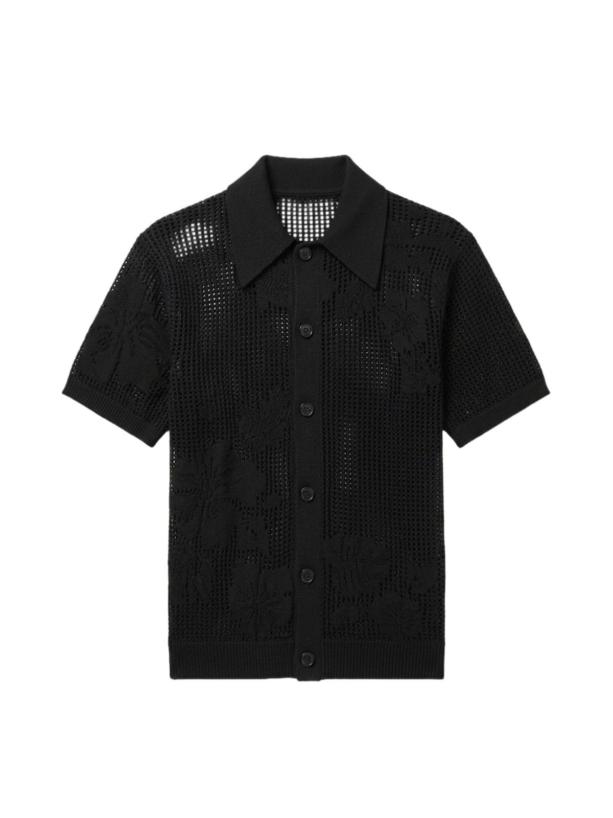 FLORAL MESH POLO