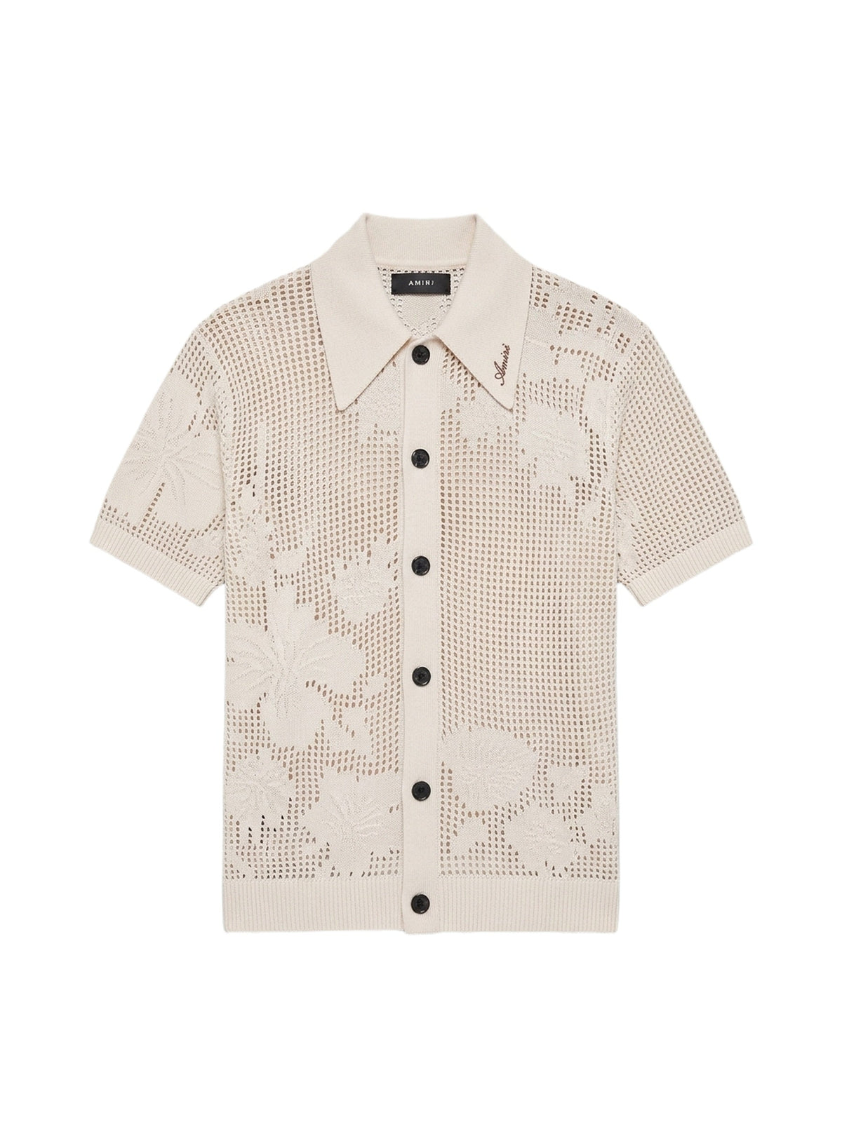 FLORAL MESH POLO