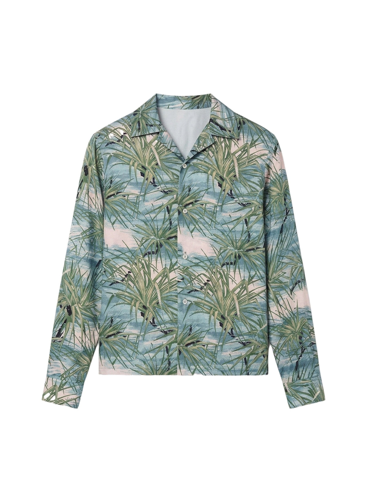 FLORAL ALOHA LS BOWLING SHIRT