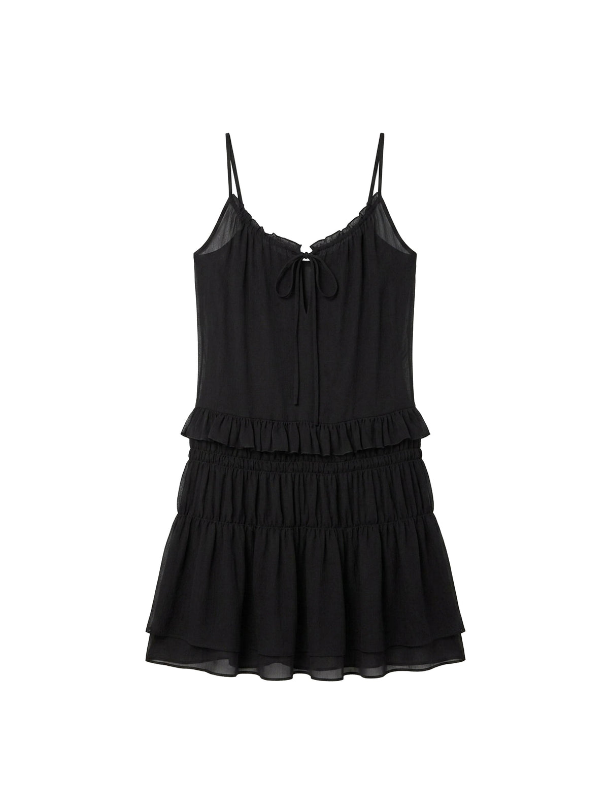 Crinkle Chiffon Slip Dress