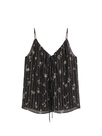 Floral Print Chiffon Tank Top