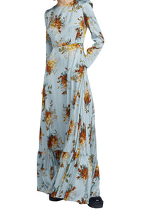 Robe longue - Azzurro Fantasia