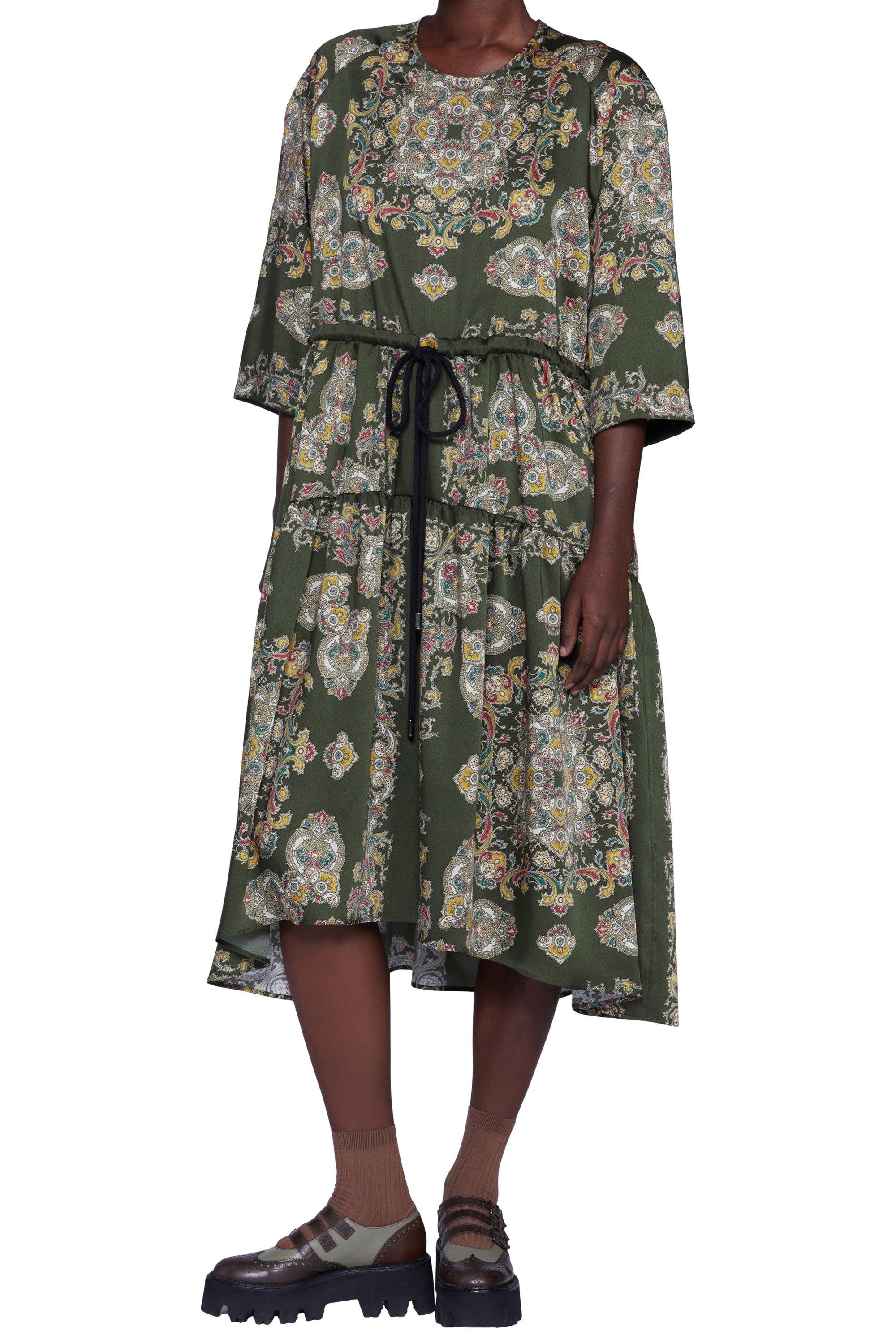 Robe avec coulisse - Verde Fantasia