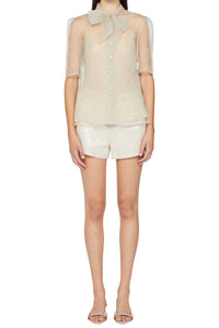 Chemise avec nœud - Grigio Fantasia
