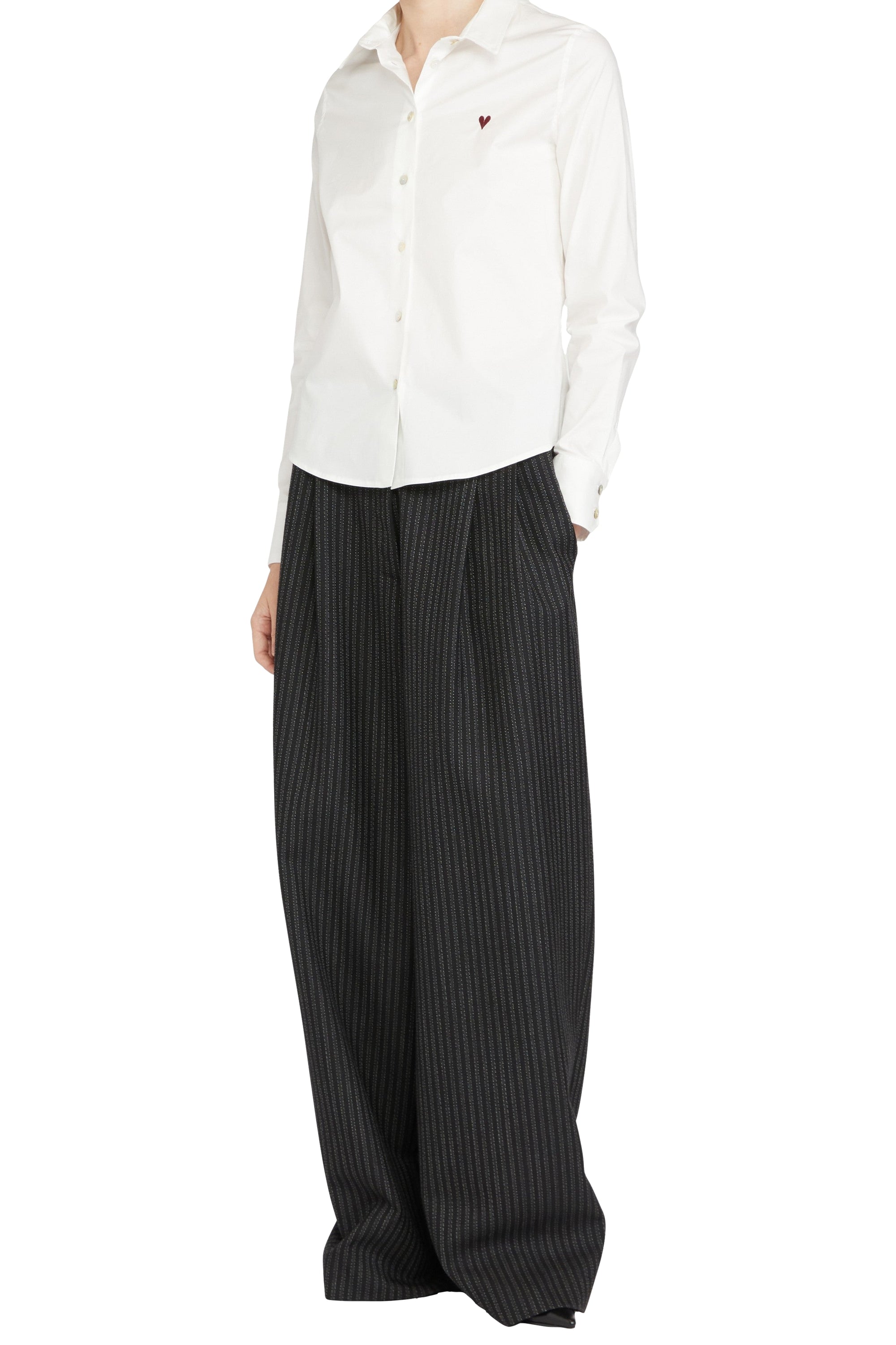 Chemise slim cœur - Bianco & Rosso