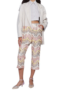 Veste oversize 1 bouton avec paillettes - Vaniglia Fantasia
