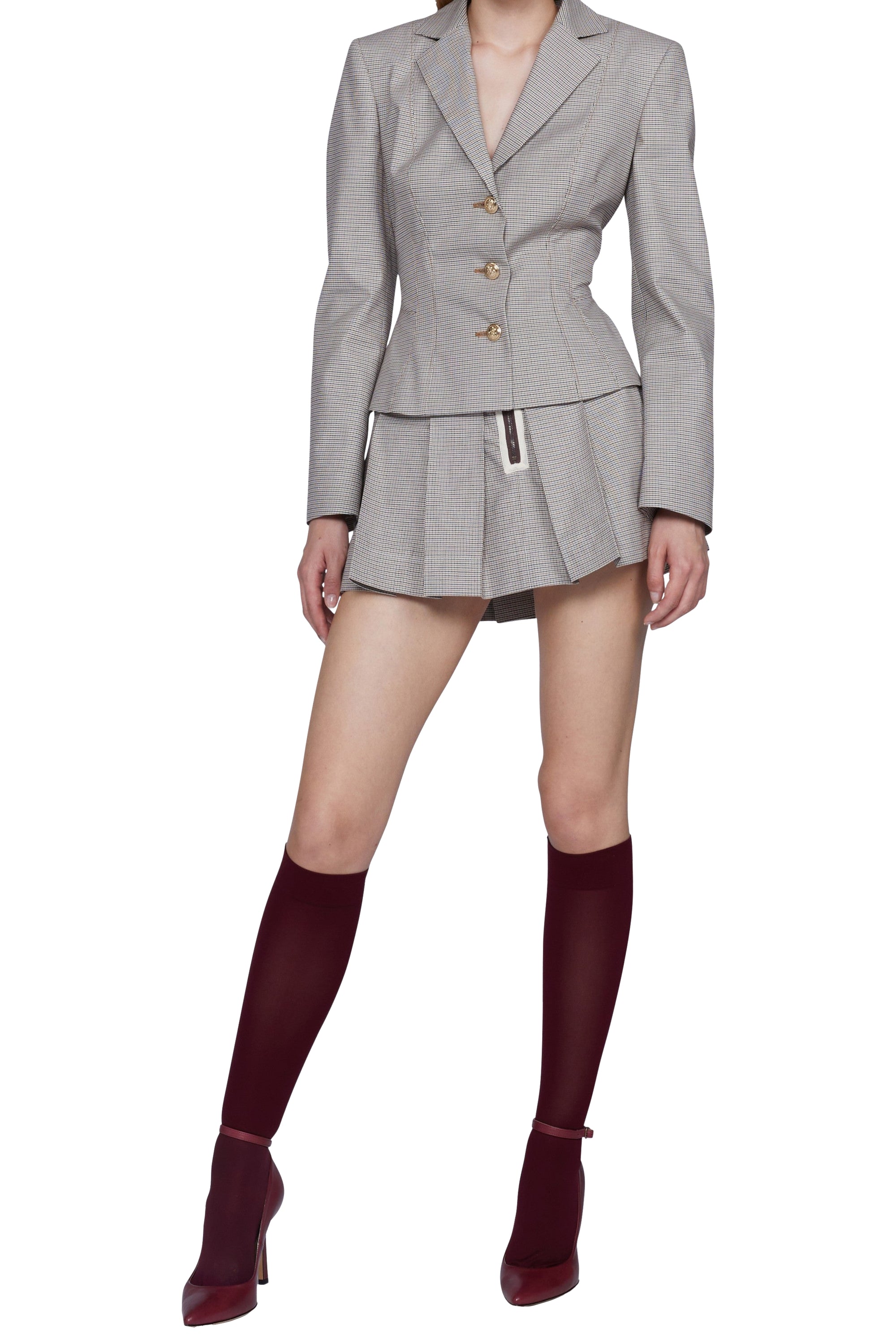 Veste slim 3 boutons - Beige Fantasia