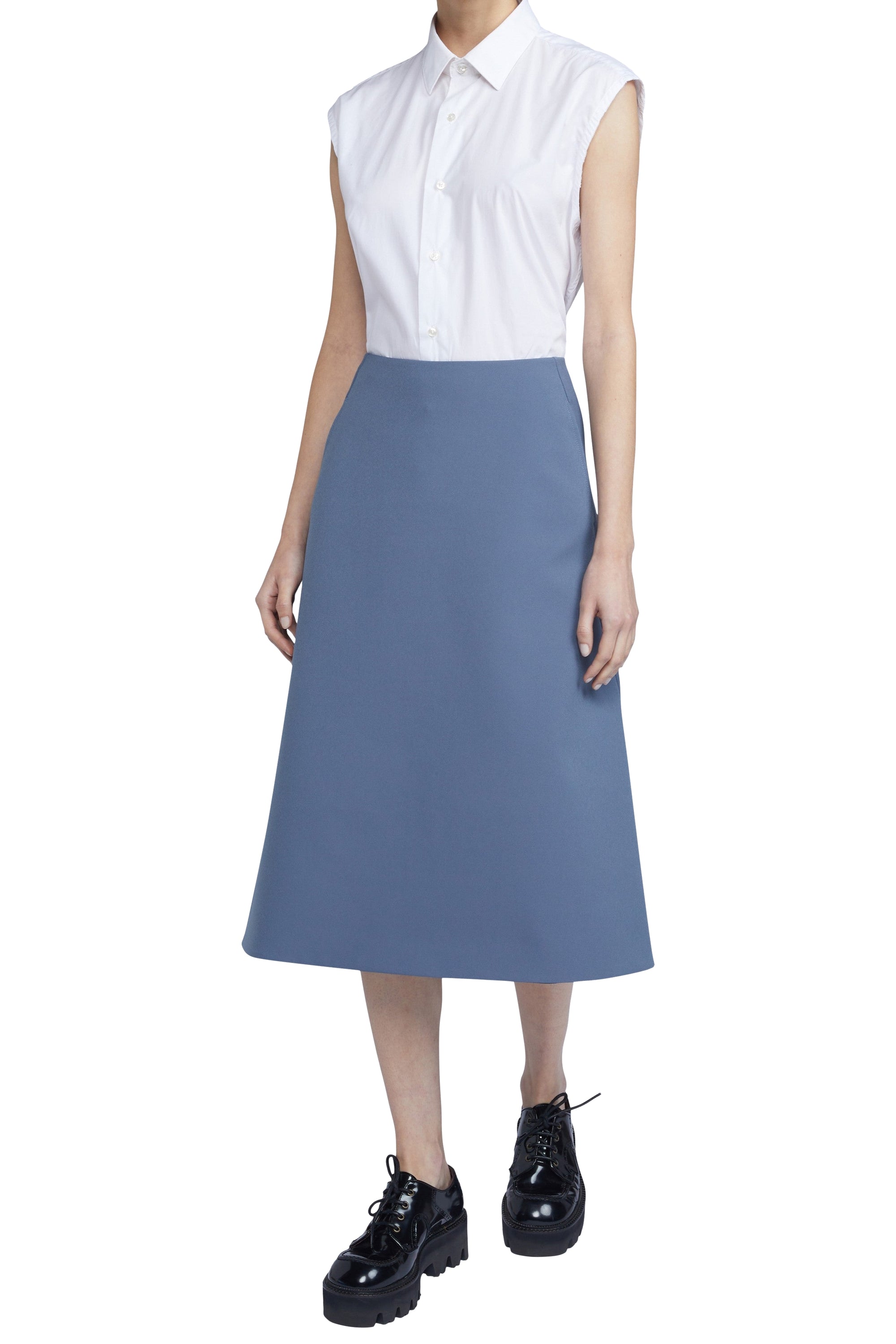 Jupe cloche - Azzurro Polvere
