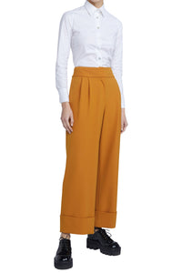 Pantalon avec revers - Ocra