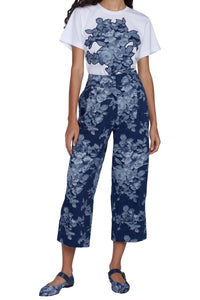 Pantalon avec revers - Blu Denim Chiaro