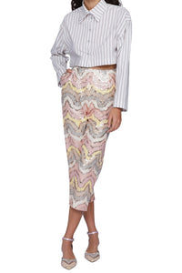 Pantalon capri - Rosa Fantasia