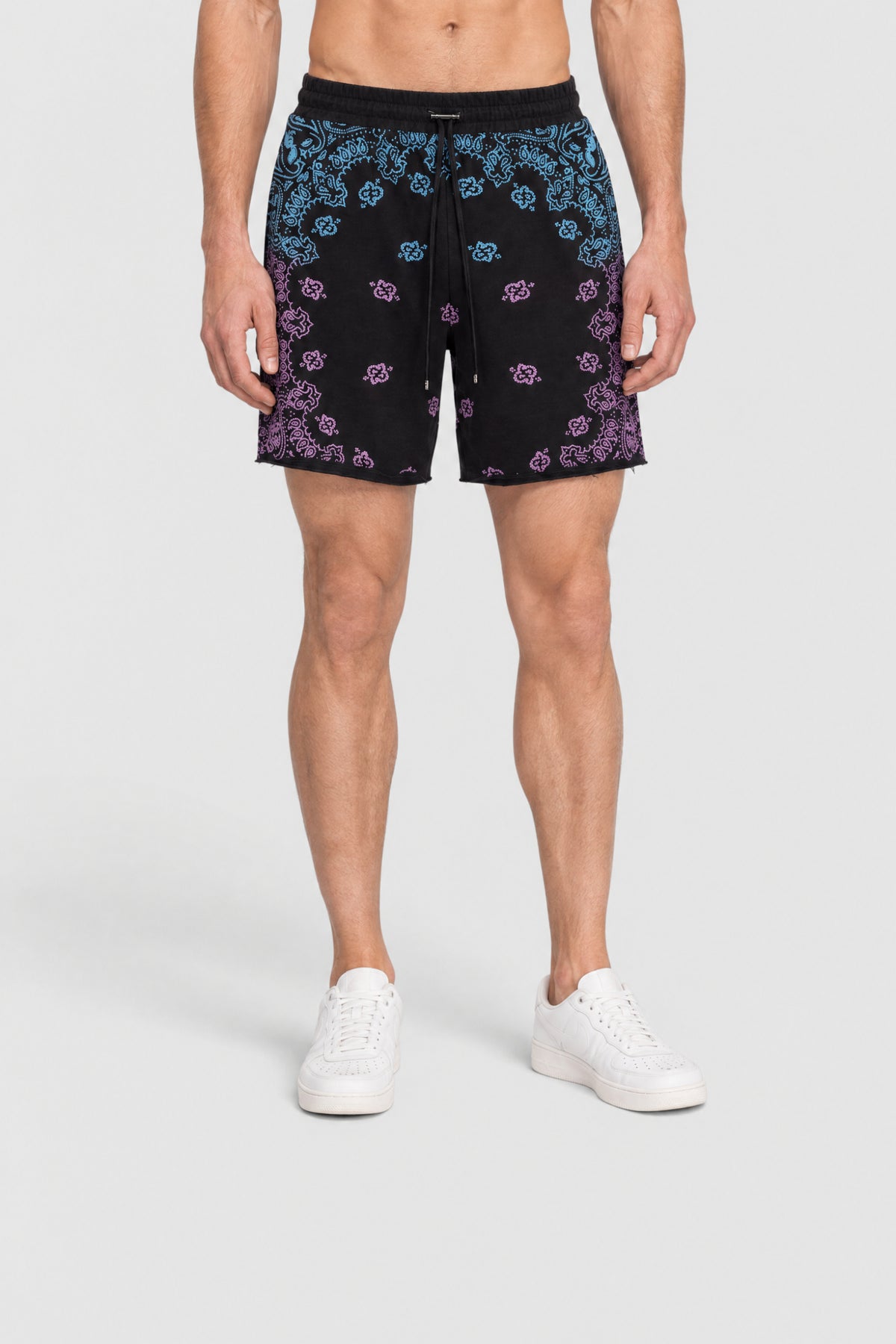 BANDANA BLEACH SHORTS
