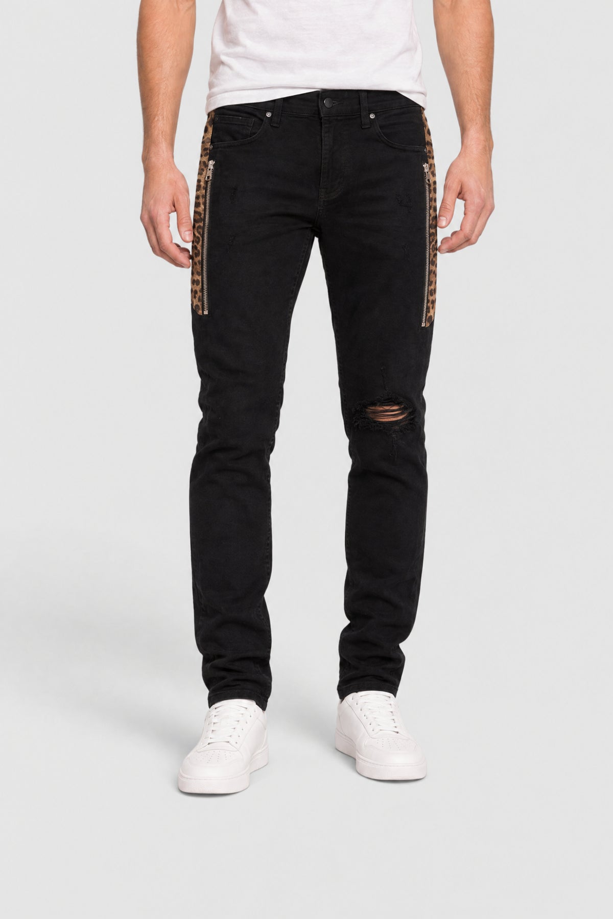 Leopard Half Track Broken Jean