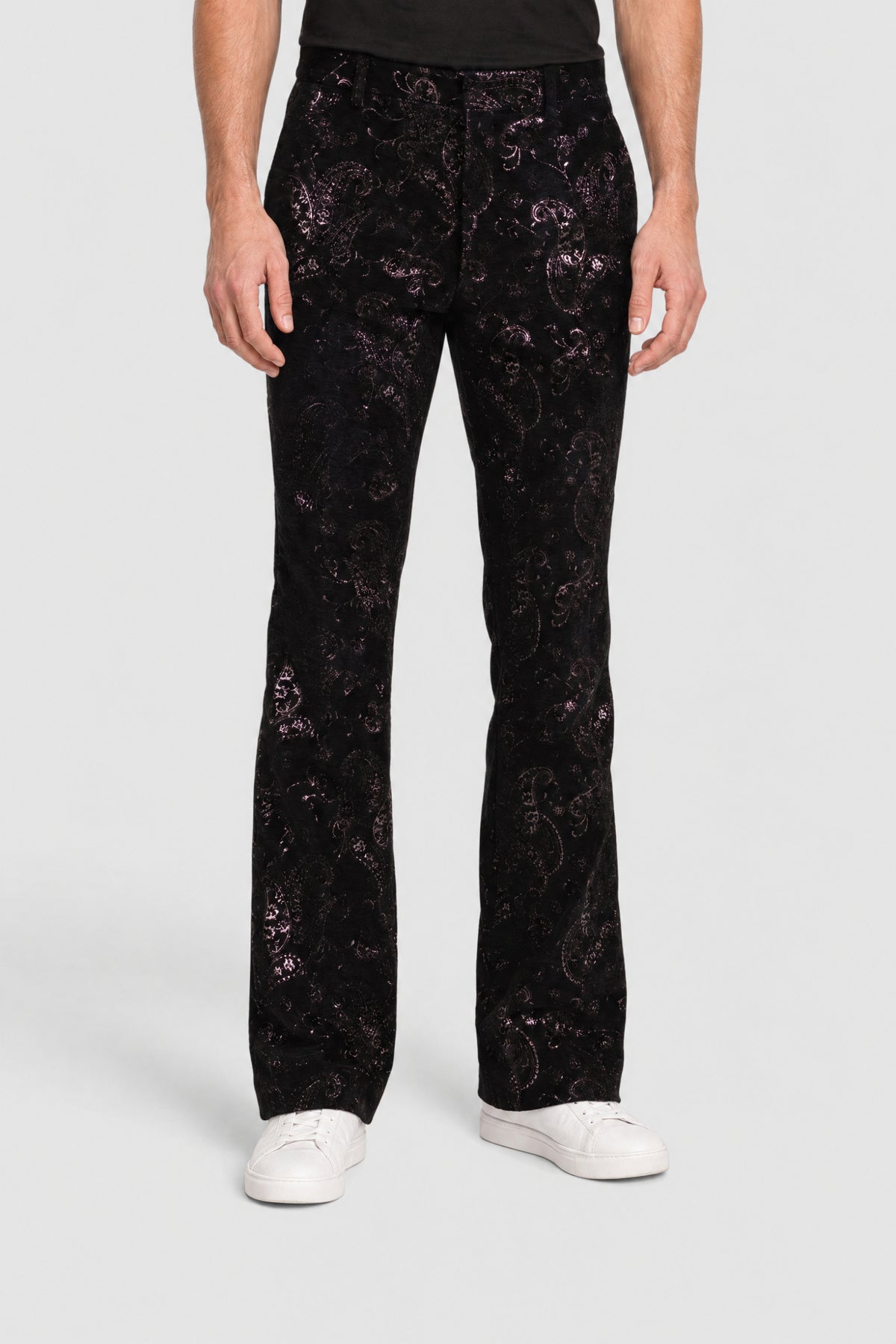 Paisley Velvet Glitter Flare