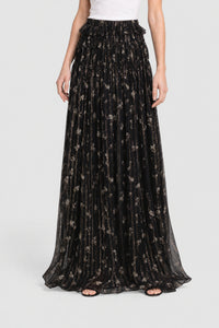 Floral Chiffon Maxi Skirt