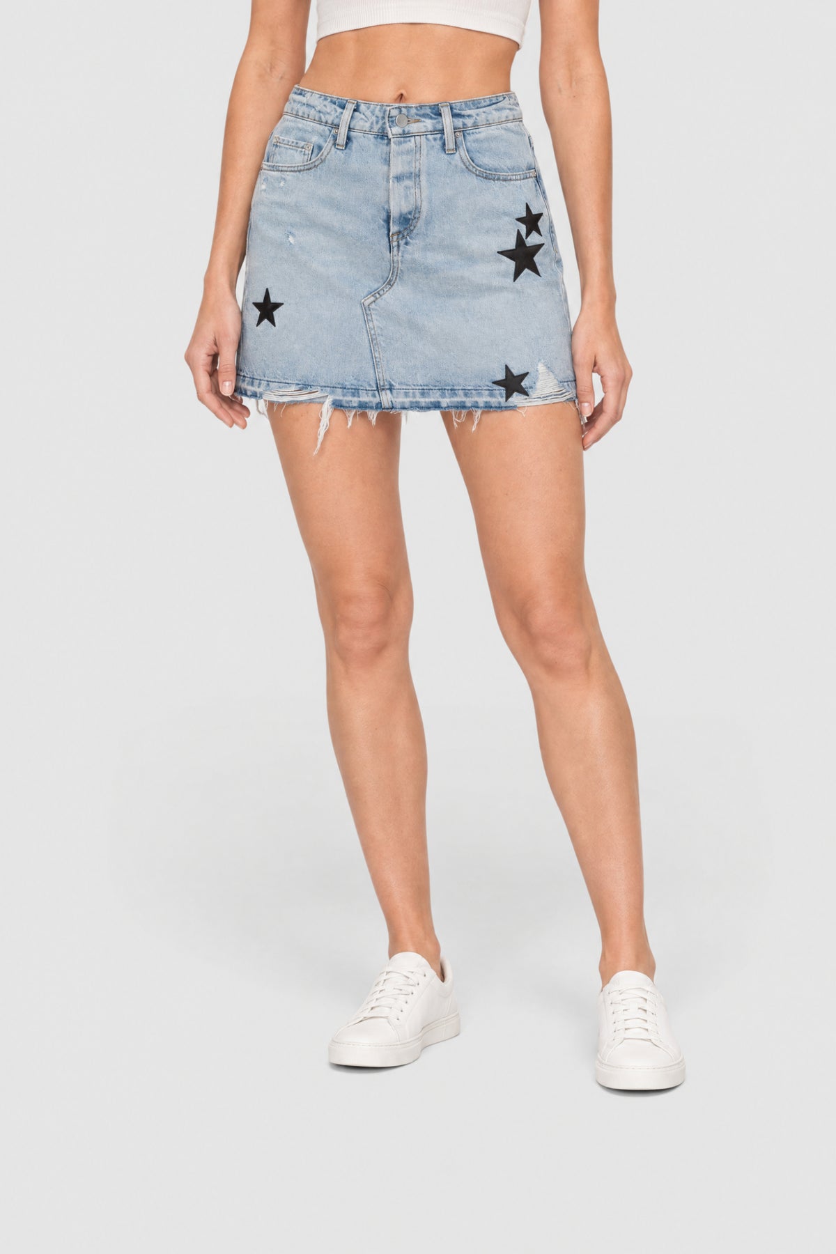 Star Denim Skirt