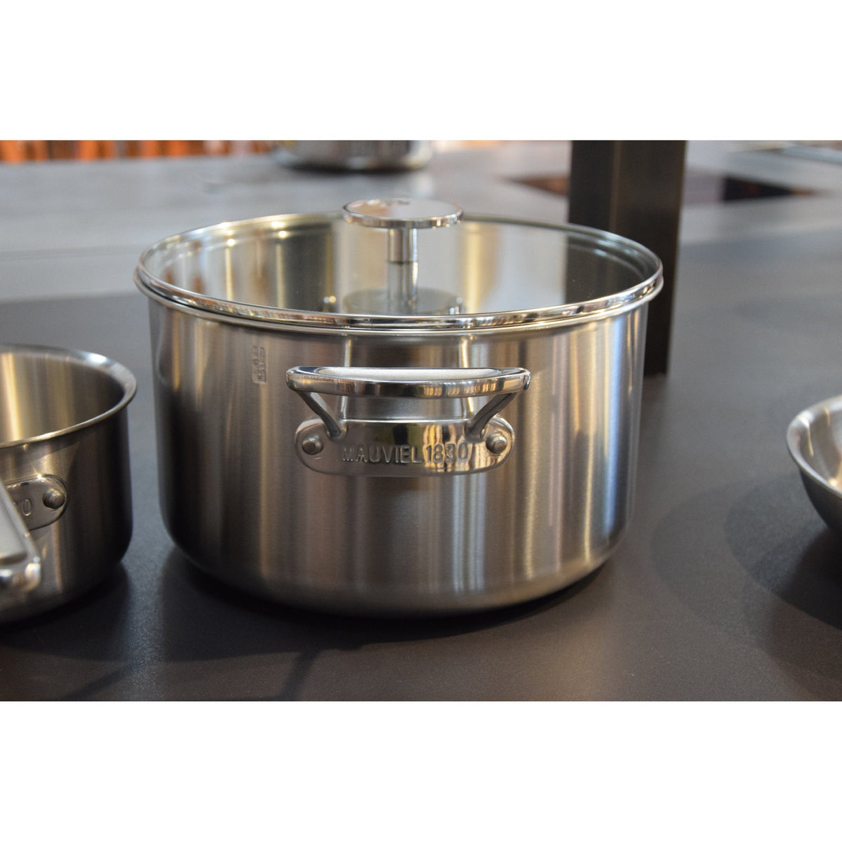 Cocotte 24cm M'INOX360 en inox avec couvercle