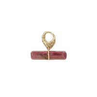 Iman pendant in yellow gold with diamond - Ruby