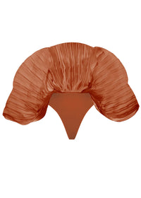Body Sombra sculptural drapé - Rust Pomegranate