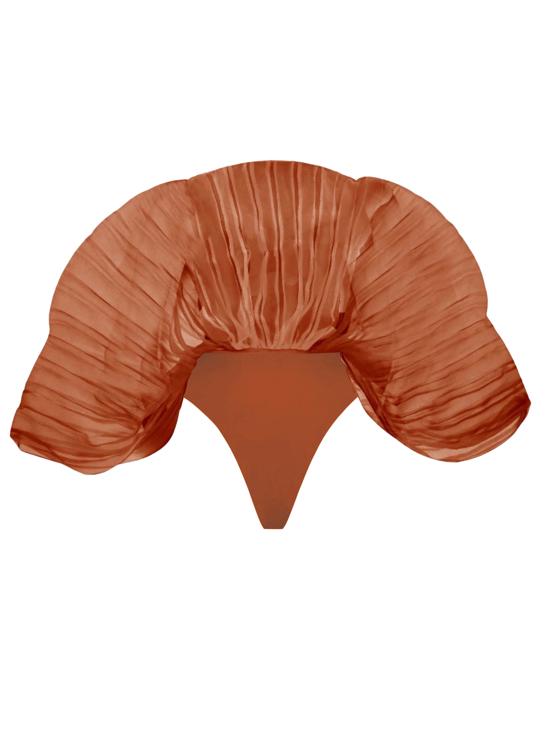 Body Sombra sculptural drapé - Rust Pomegranate