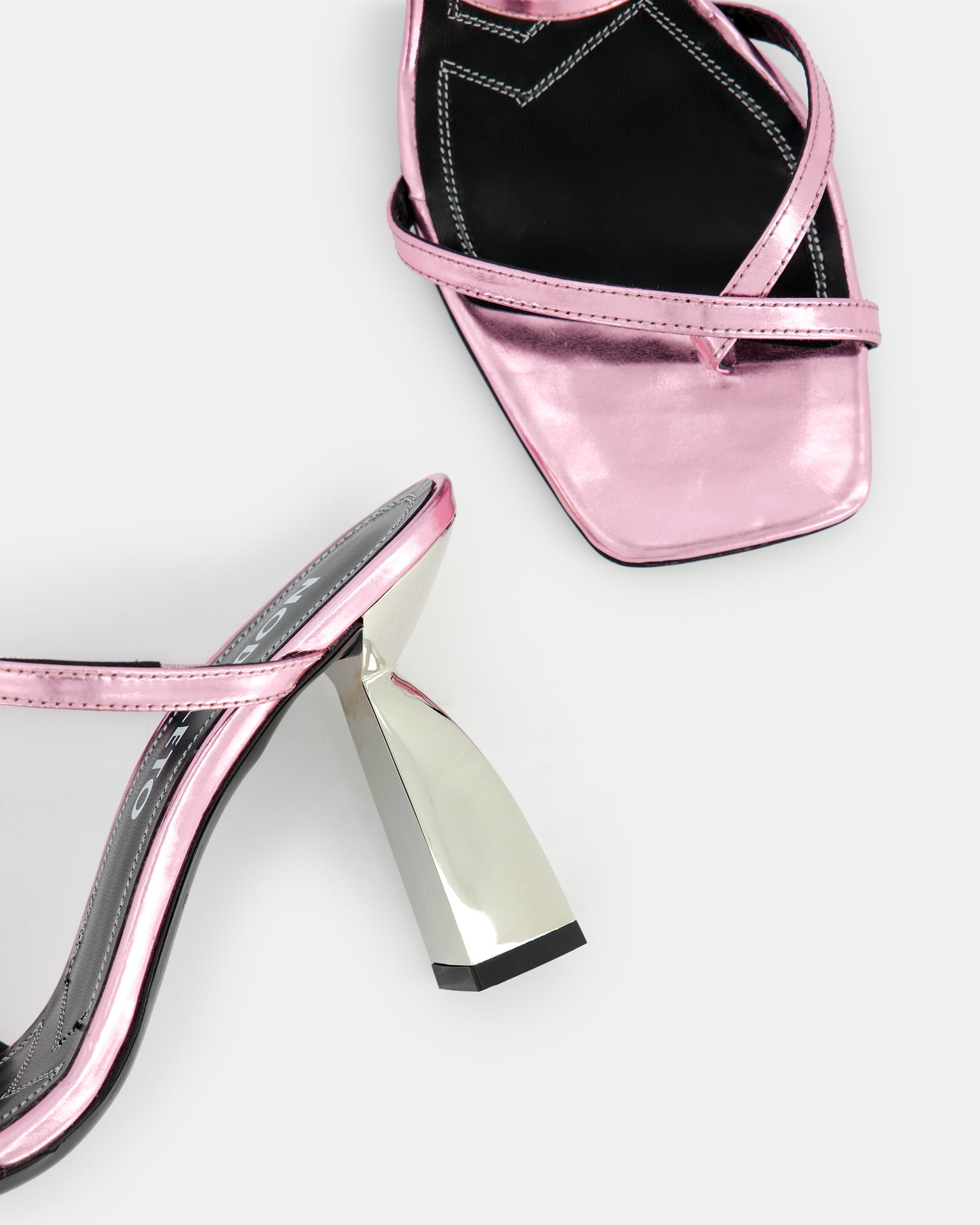 Mules Angel A 90 - Rose Specchio