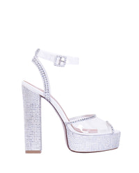 ANTIGONE THICK HEEL FULL GLITZ