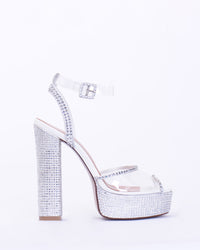 ANTIGONE THICK HEEL FULL GLITZ
