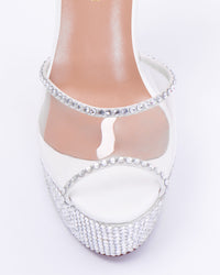 ANTIGONE THICK HEEL FULL GLITZ