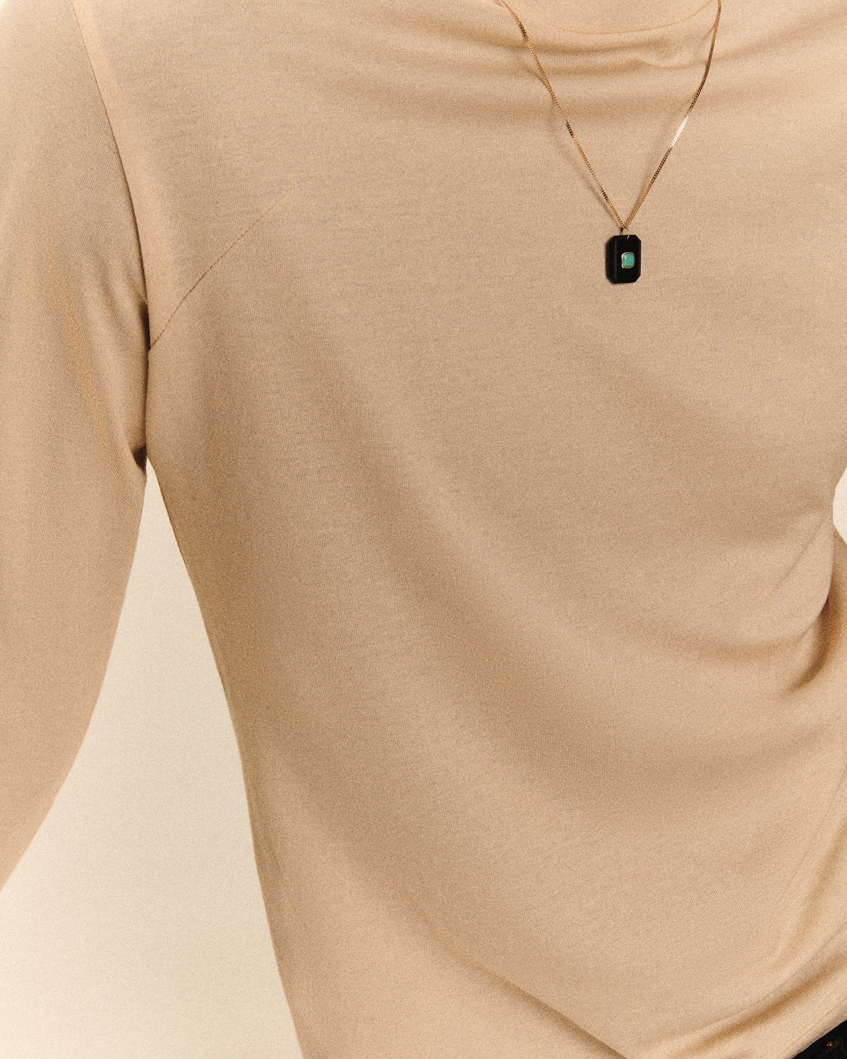 Anton N°2 necklace in yellow gold - Black Onyx