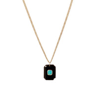 Anton N°2 necklace in yellow gold - Black Onyx