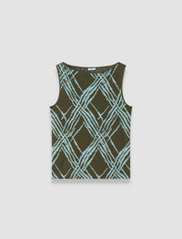 Palm Leaf & Chambray Débardeur Maille - Palm Leaf & Chambray