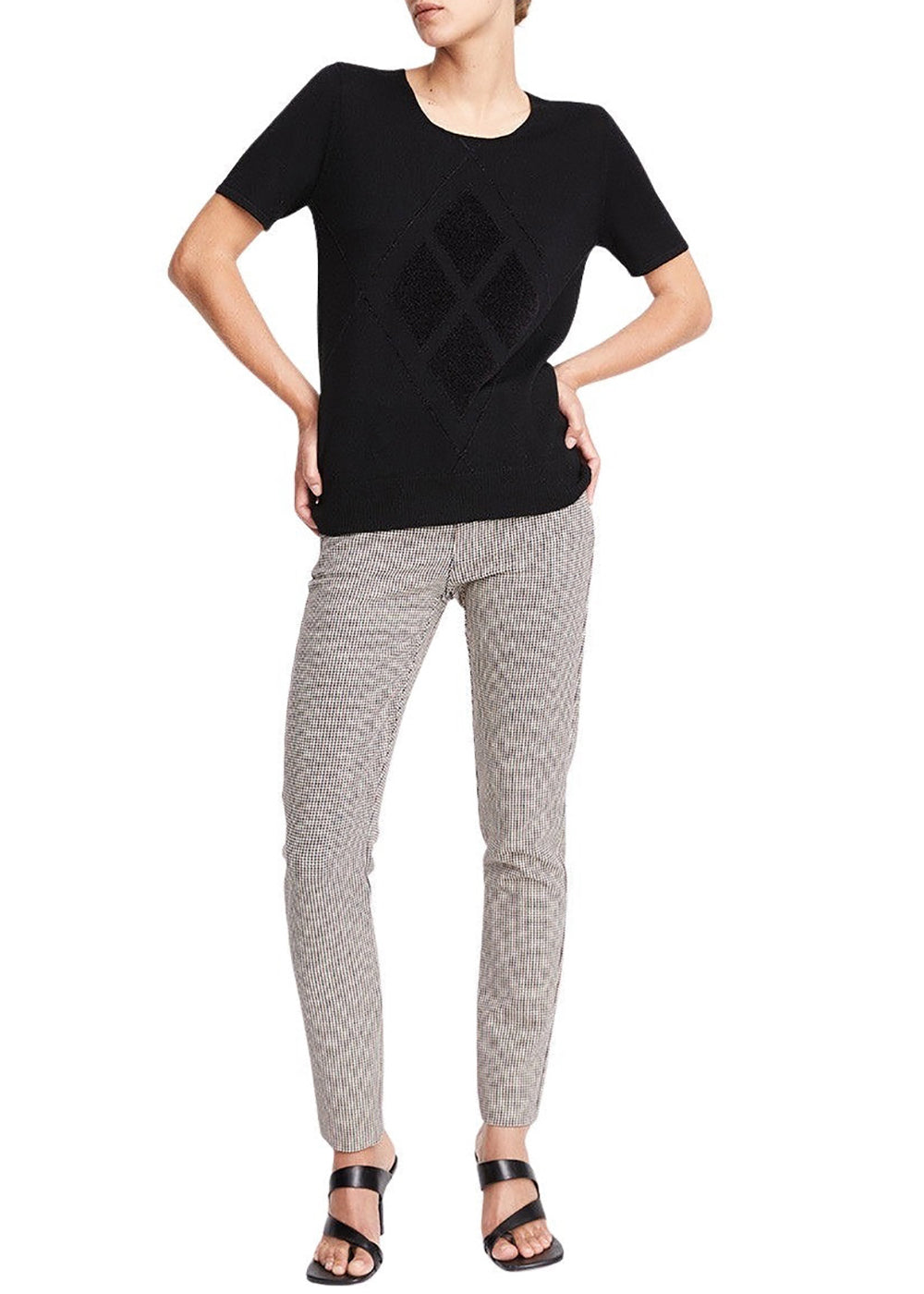Pull mc intarsia - Noir
