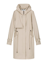 Hooded raincoat - Beige
