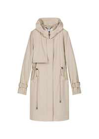 Impermeable a capuche - Beige Moyen