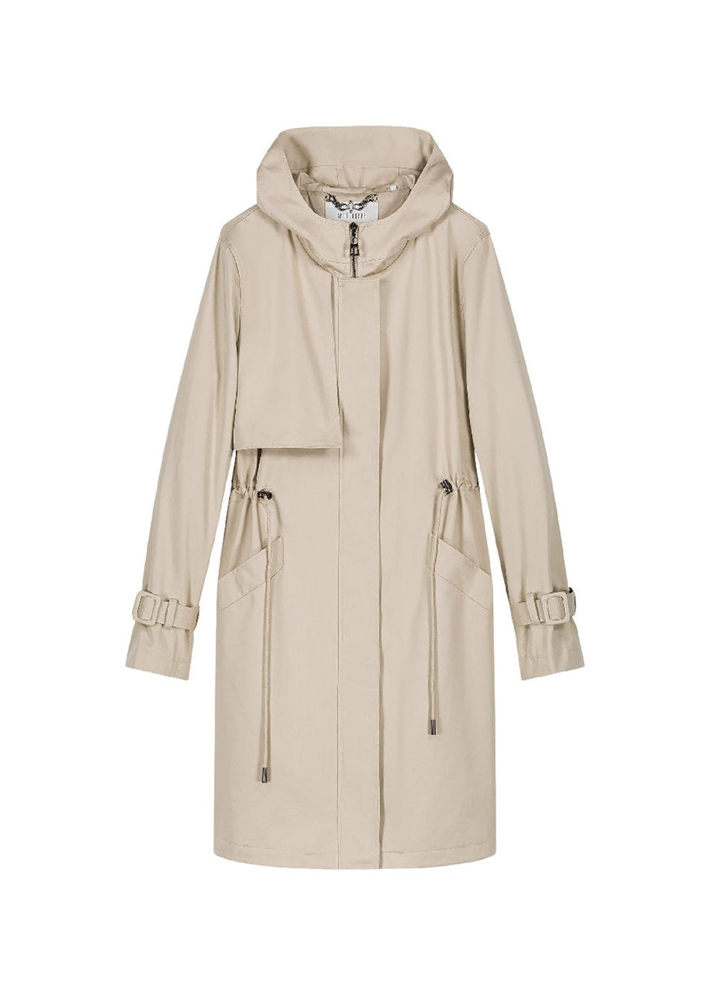 Impermeable a capuche - Beige Moyen