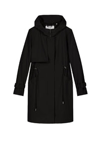Impermeable a capuche - Noir