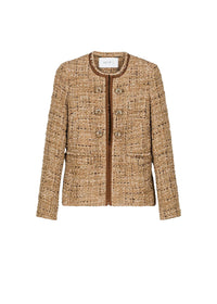 Textured officer’s jacket - Camel