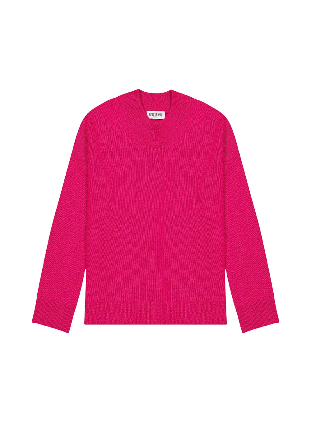 Ribbed cashmere jumper - Raspberry