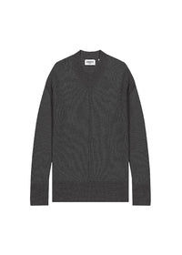 Pull col rond en laine & cachemire - Kaki