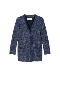Long jacket with pockets - Navy