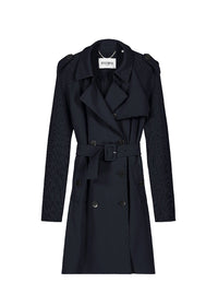 Manteau facon trench - Marine