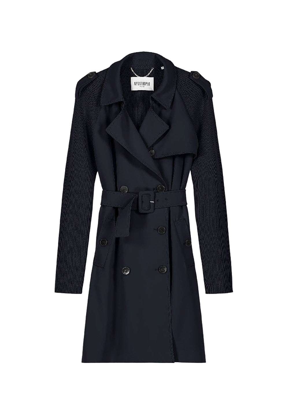 Manteau facon trench - Marine