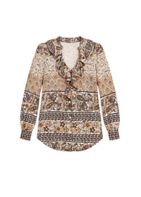 Chemise à volants - Beige