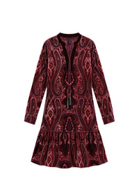 Robe courte et ample - Grenat