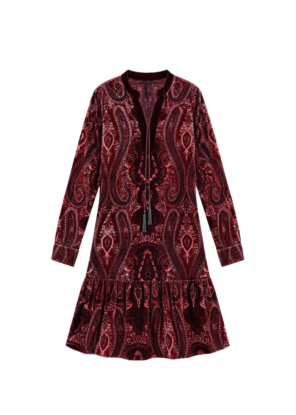 Robe courte et ample - Grenat