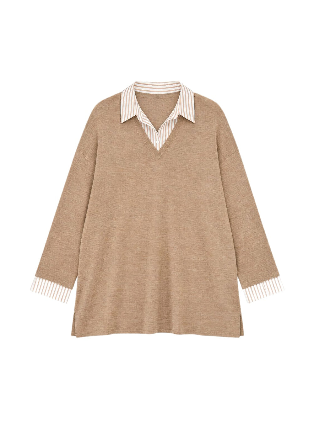Pull Amy en laine - Camel