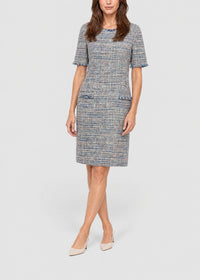 Robe courte structurée - Bleu